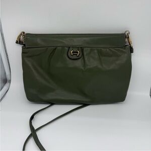 Etienne Aiger Elegant Green Leather Women's Bag Grunge